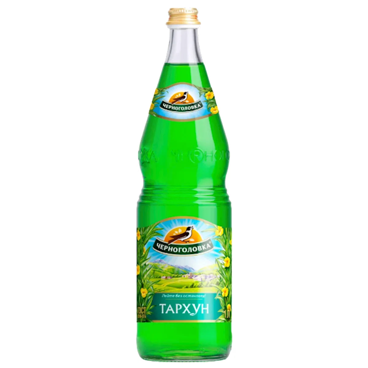 SOFT DRINK TARKHUN 6/1L GLASS CHERNOGOLOVKA N57002