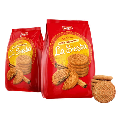 COOKIES SUGAR W/CINNAMON LA SIESTA 15/240GR YARYCH UKRAINE
