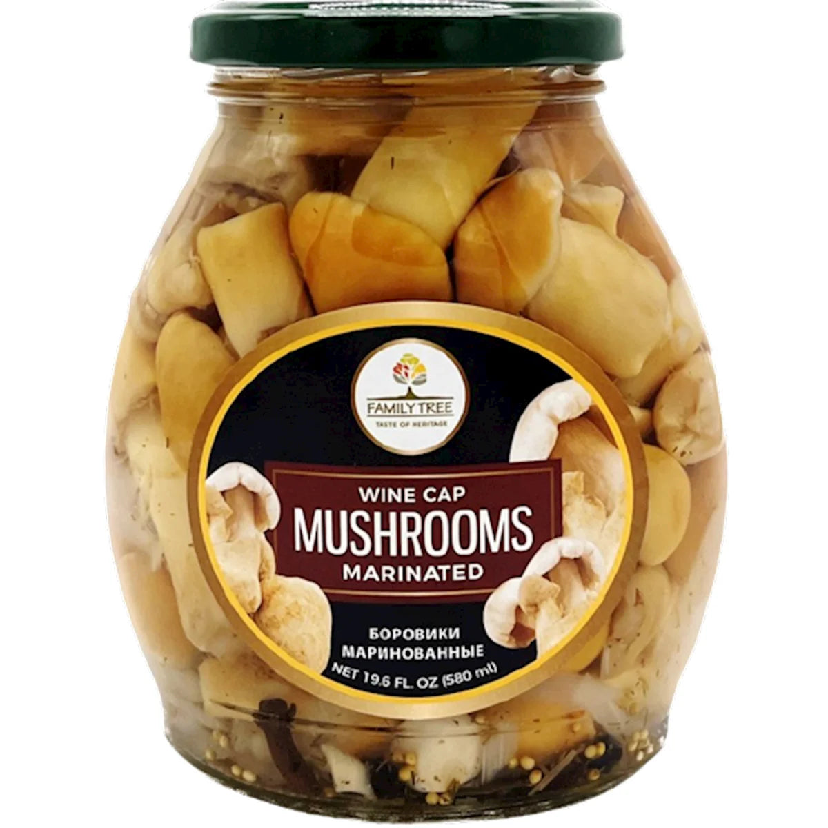 MUSHROOMS STROPHARIA WINE CAP MARINATED 12/580GR FAMILY TREE
