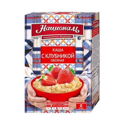 KASHA  OATMEAL W/STRAWBERRY 12/(6X40GR) NATSIONAL N79