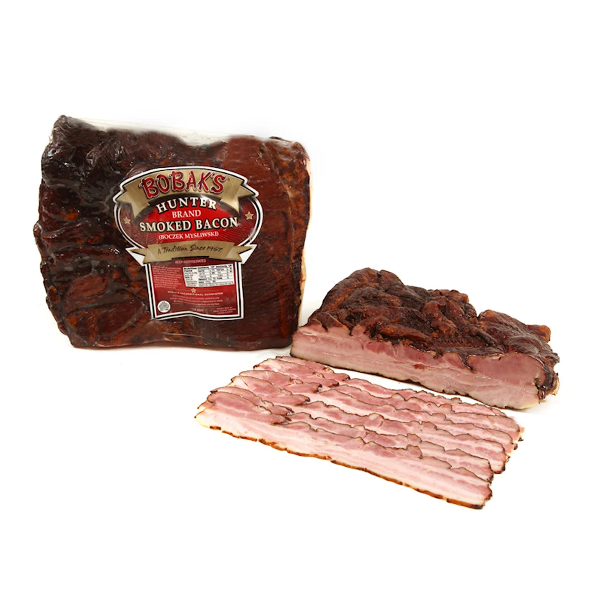 BACON DOUBLE SMOKED HUNTER 1/5LB BOBAK N93105/15502