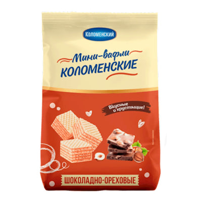 WAFFLES MINI W/CHOCOLATE&NUTS 12/200GR KOLOMENSKOE N92014