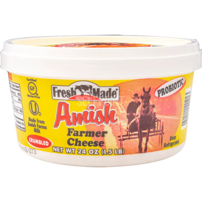 FARMER CHEESE AMISH 12/24OZ FRESH MADE N087