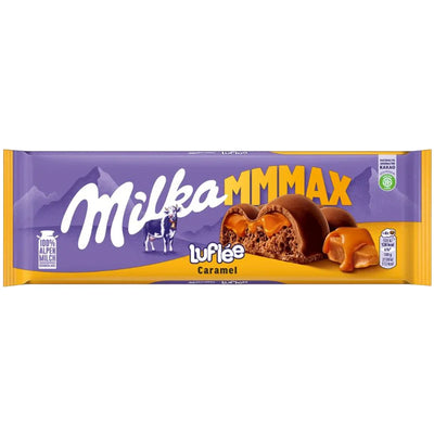 CHOCOLATE BAR LUFLEE CARAMEL AERATED 10/250GR MILKA  AUSTRIA N913966