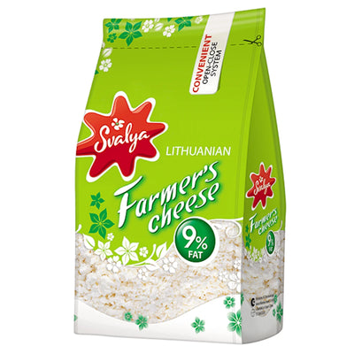 FARMER CHEESE CLASSIC LITOVSKIY 9% 8/370GR SVALIA LITHUANIA SV504/48109