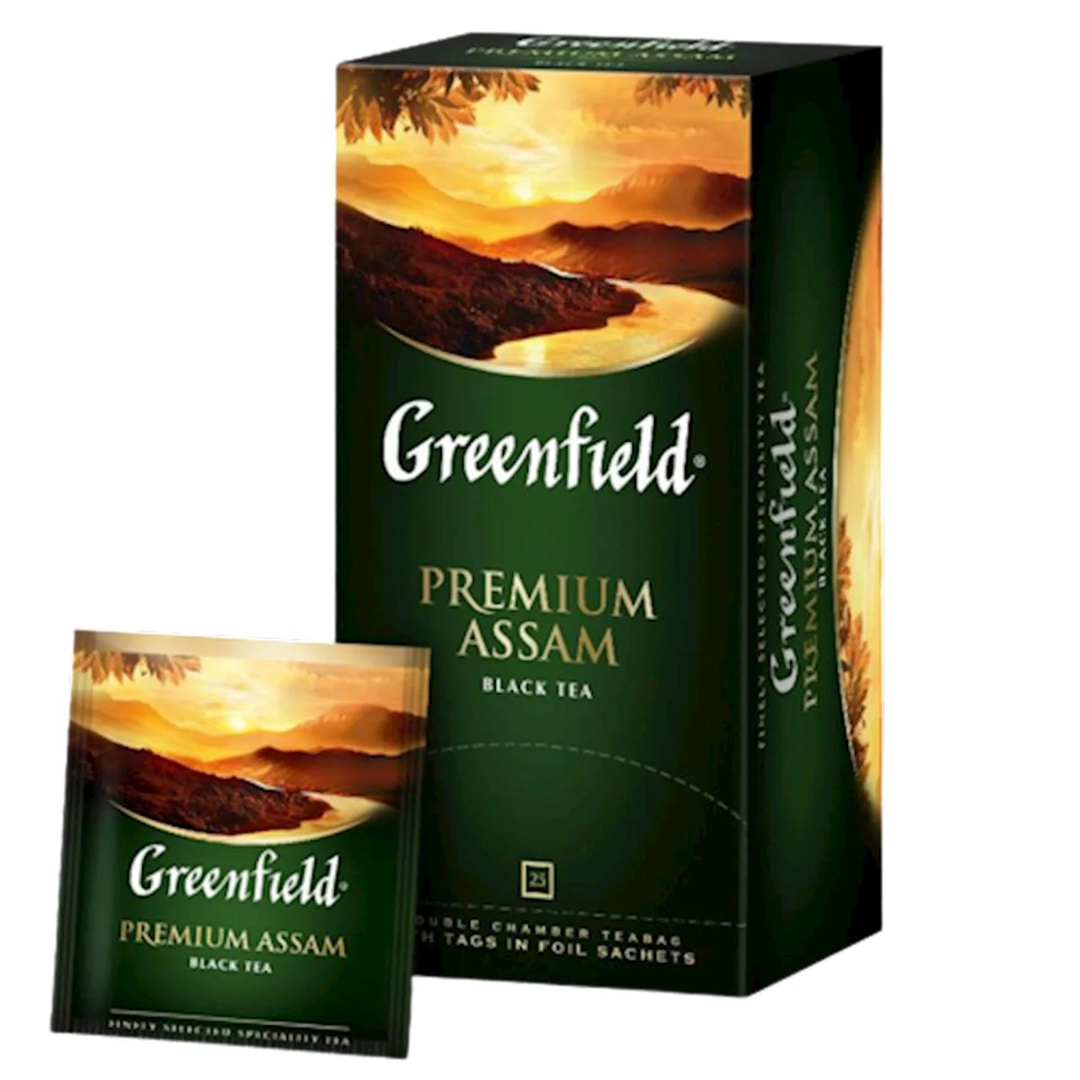 TEA BLACK PREMIUM ASSAM 10/(25X2GR) GREENFIELD 1019-10