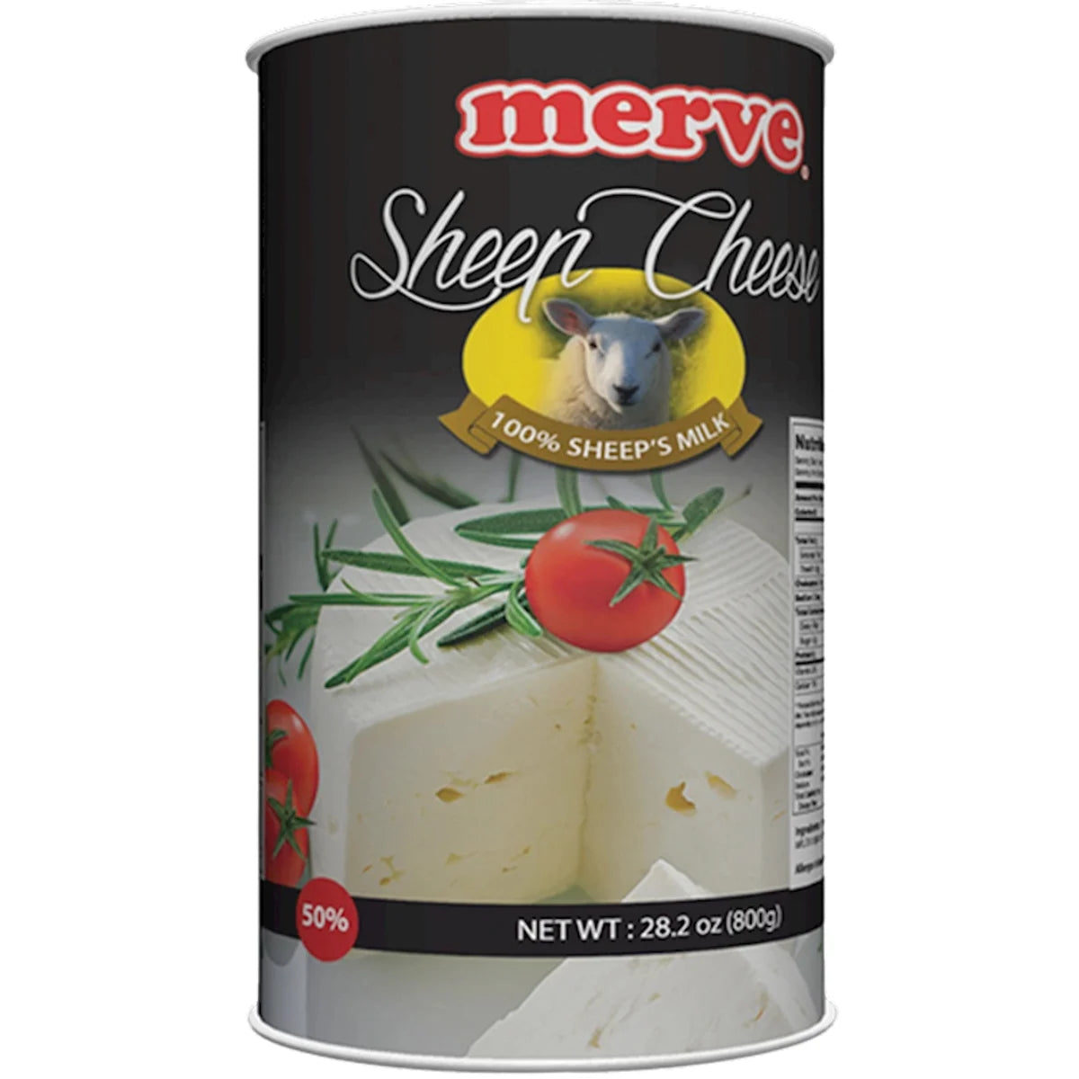 FETA SHEEP CHEESE IN BRINE 50% 6/800GR MERVE NETHERLAND N4265