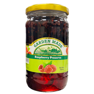 PRESERVE RASPBERRY 12/430GR GARDEN MADE N25