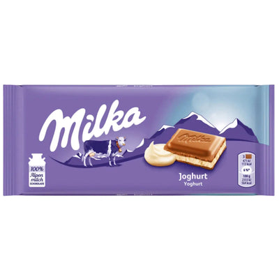 CHOCOLATE BAR MILK YOGURT 23/100GR MILKA GERMANY N4043388
