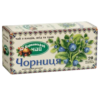 TEA BLUEBERRY 36/(20X2GR) CARPATHIAN TEA UKRAINE