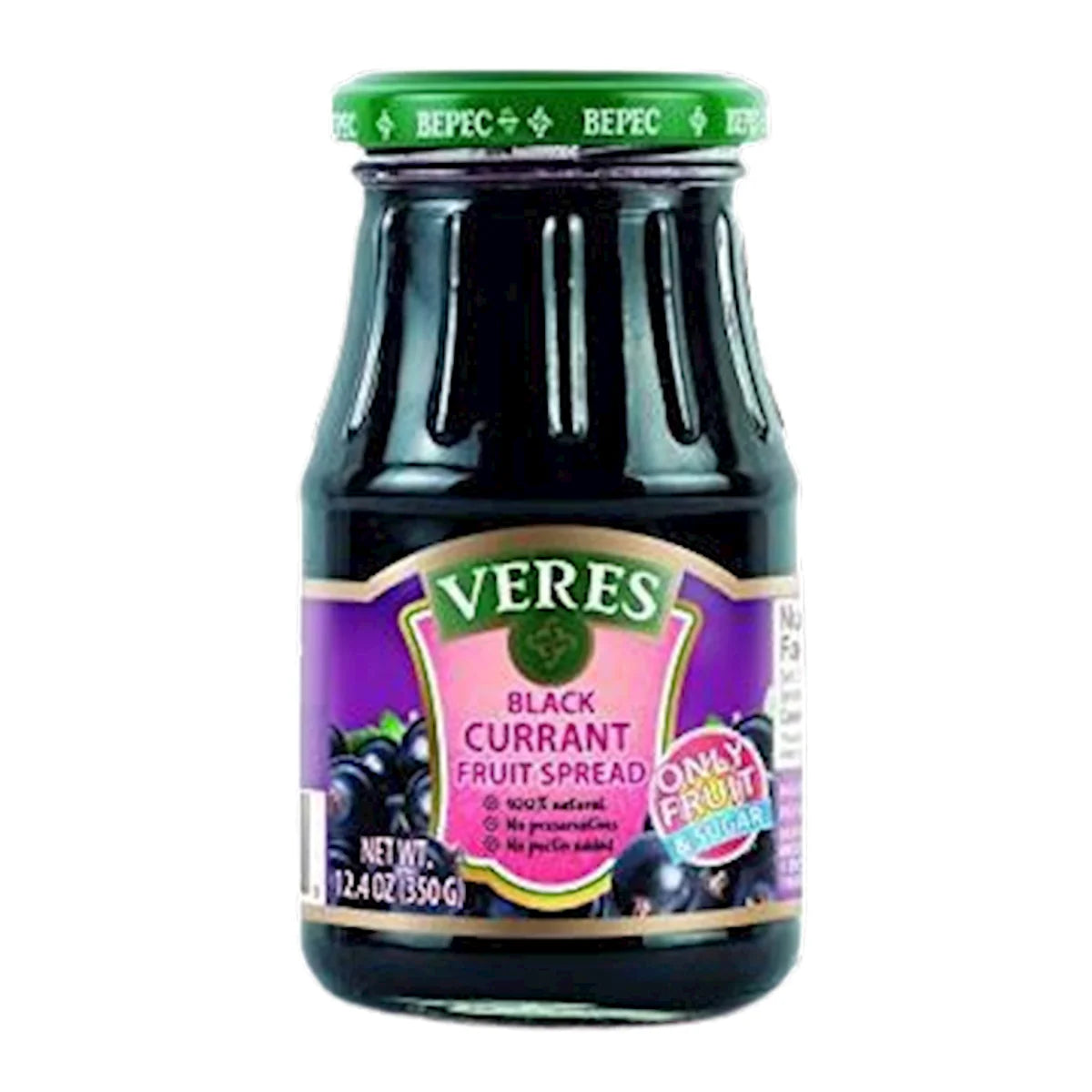 BLACK CURRANT W/SUGAR 12/350GR VERES UKRAINE
