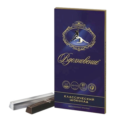 CHOCOLATE BAR VDOHNOVENIE DARK CLASSIC 17/90GR BABAEVSKIY(4)