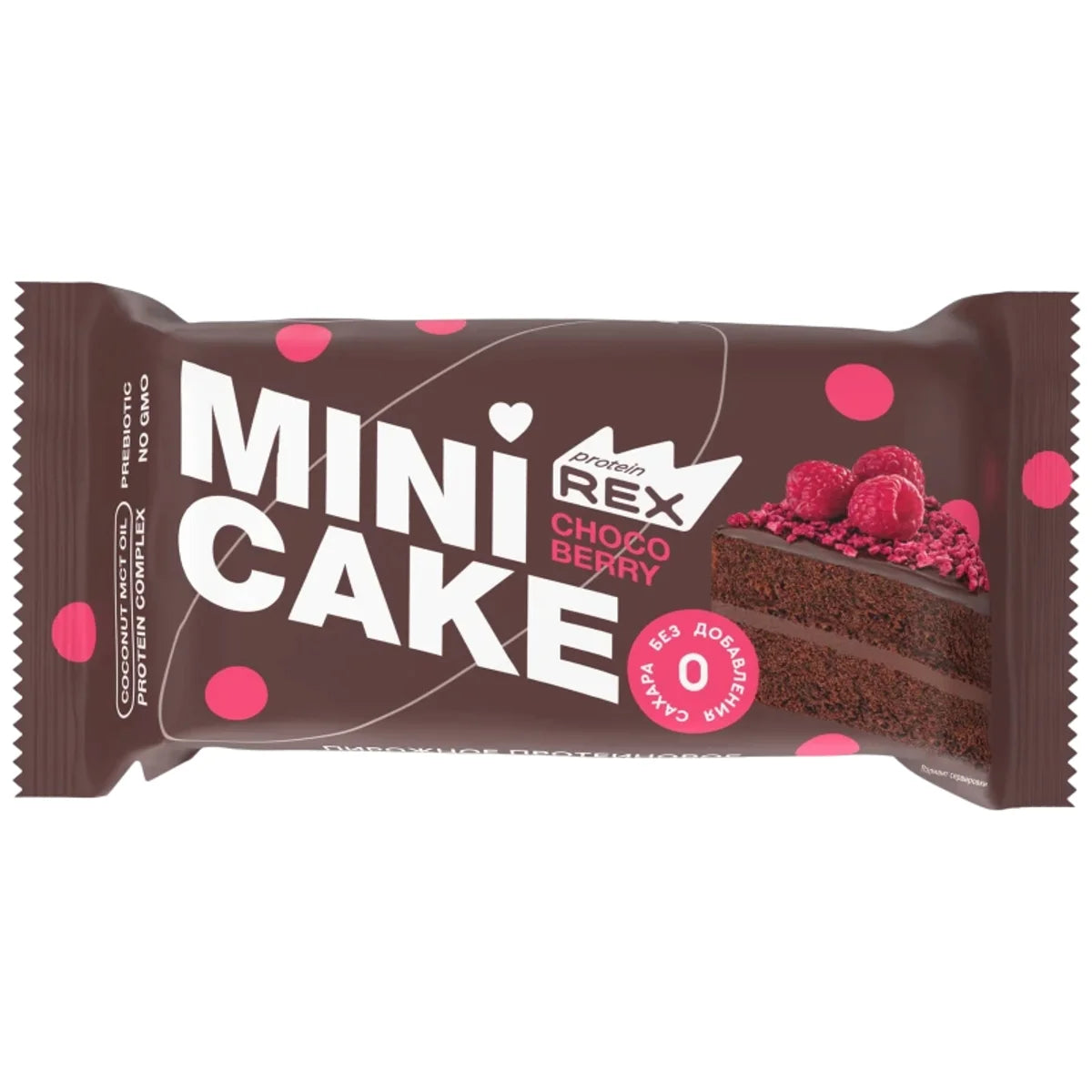 CAKE PROTEIN CHOCOLATE W/RASPBERRIES 8/40GR PROTEIN REX