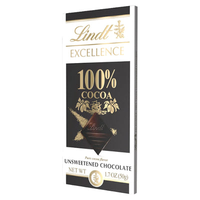 CHOCOLATE BAR DARK EXCELLENCE 100% 18/50GR LINDT N4002 (6)