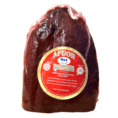 DRY MEAT BASTURMA  AFUON (HALAL) (2-3) BY LB