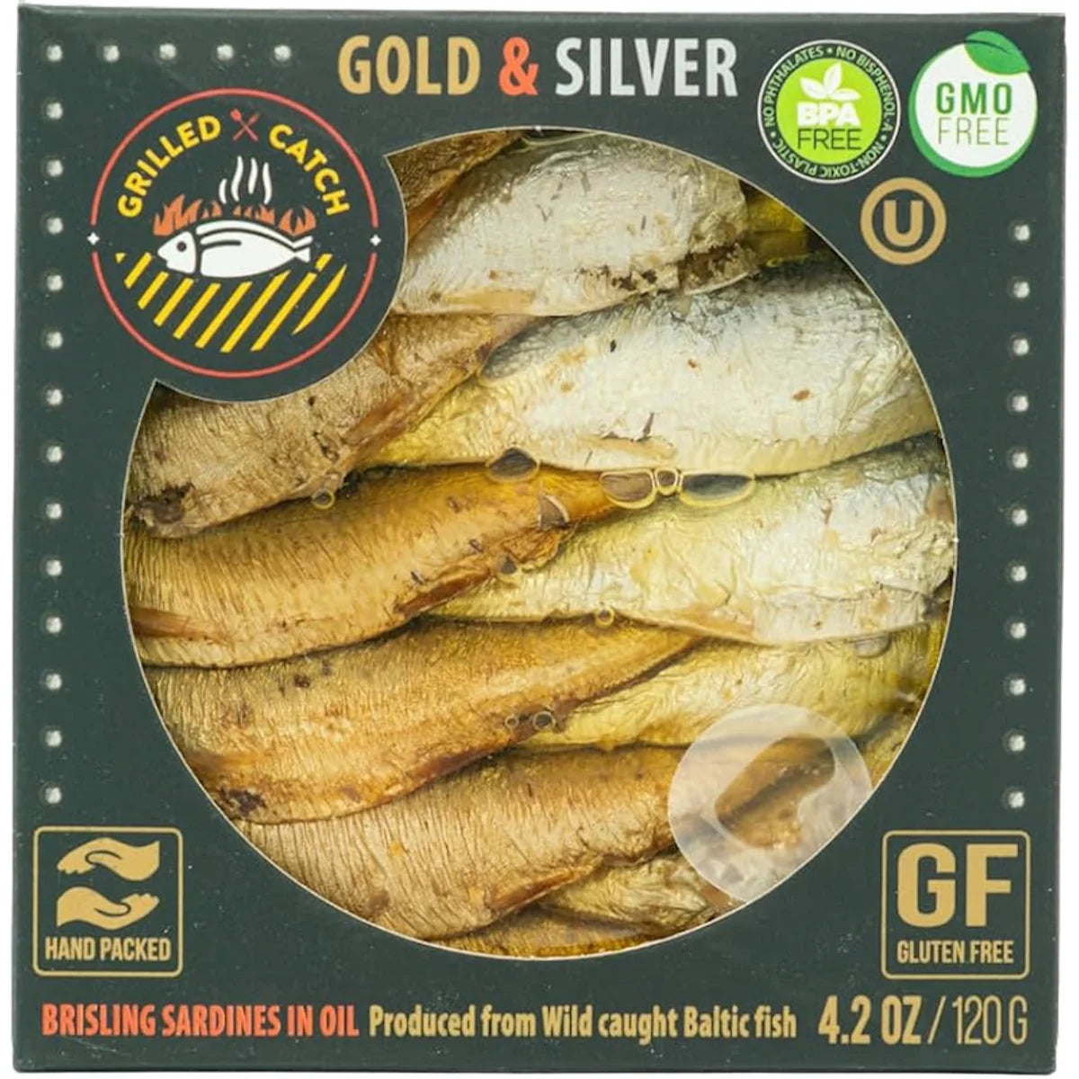 SARDINES BRISLING IN OIL GOLD&SILVER E/O 10/120GR BRIVAIS VILNIS (4)