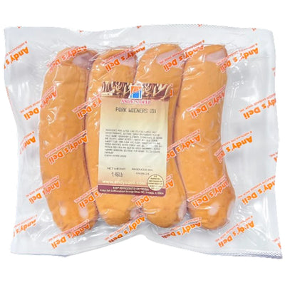 KNOCKWURST PORK SMOKED (D) 1LB / PAROWKI WEDZONE 33/40LB PRE PACK ANDY'S N1377