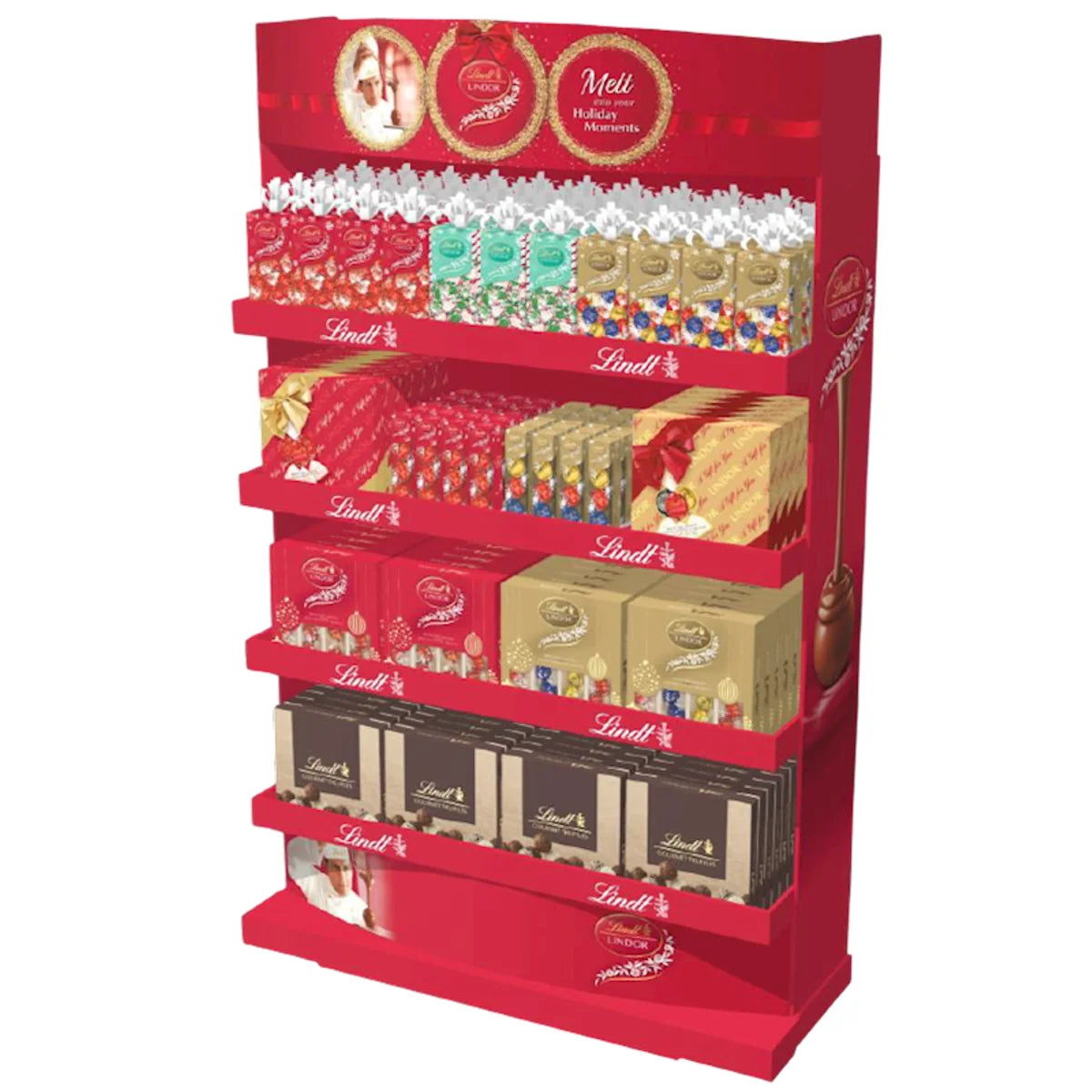 SHIPPER CHOCOLATE HOLIDAY EDITION 1/167PC LINDT N10002828