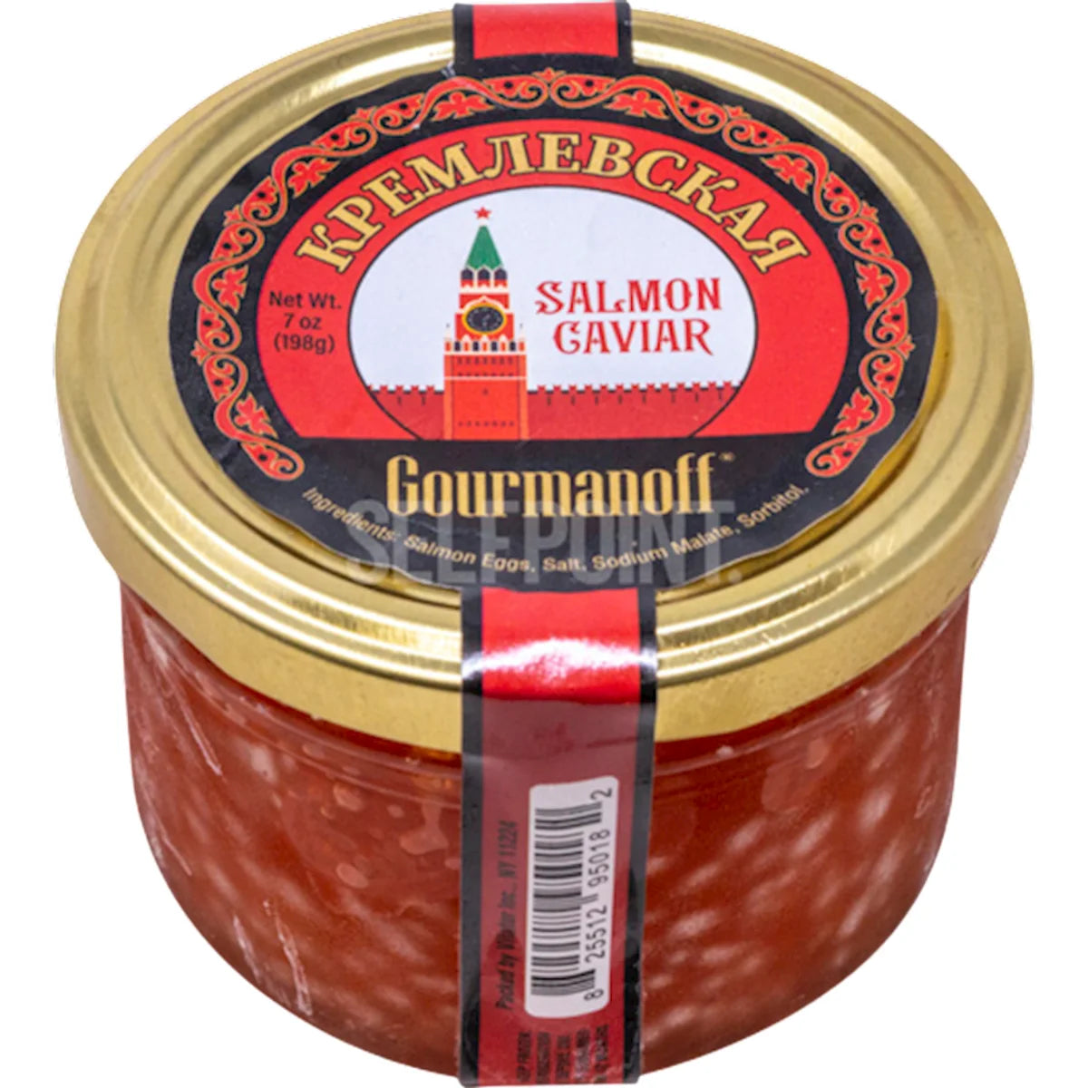 CAVIAR RED KREMLYOVSKAYA 1/198GR GLASS GOURMANOFF NC208(30)
