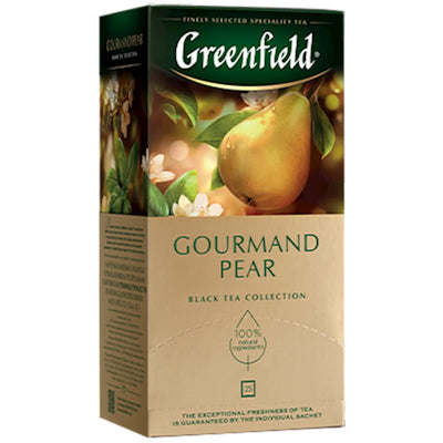 TEA BLACK GOURMAND PEAR 10/(25X1.5GR) GREENFIELD