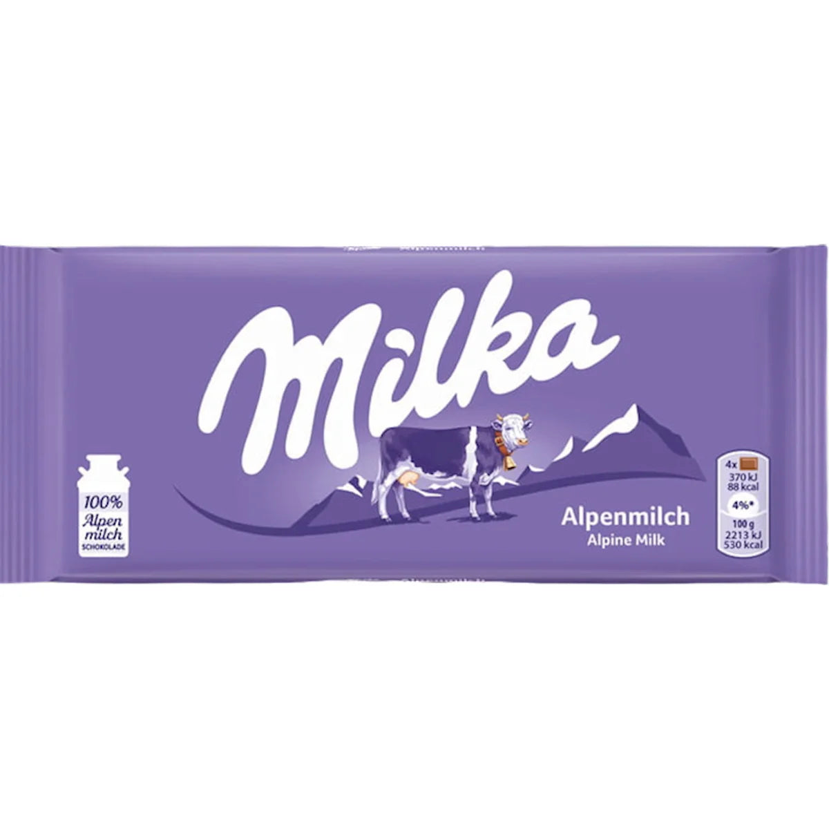 CHOCOLATE BAR MILK ALPINE 25/90GR MILKA GERMANY N4317923
