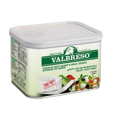 FETA CHEESE  FRENCH VALBRESO E/O 8/600GR N21103