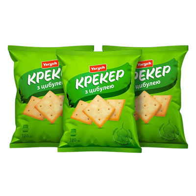CRACKERS W/ONION 21/180GR YARYCH UKRAINE