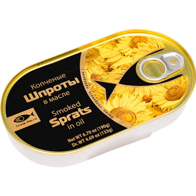 SPRATS SMOKED IN OIL KOSHER 36/190GR GAMMA-A KOSHER