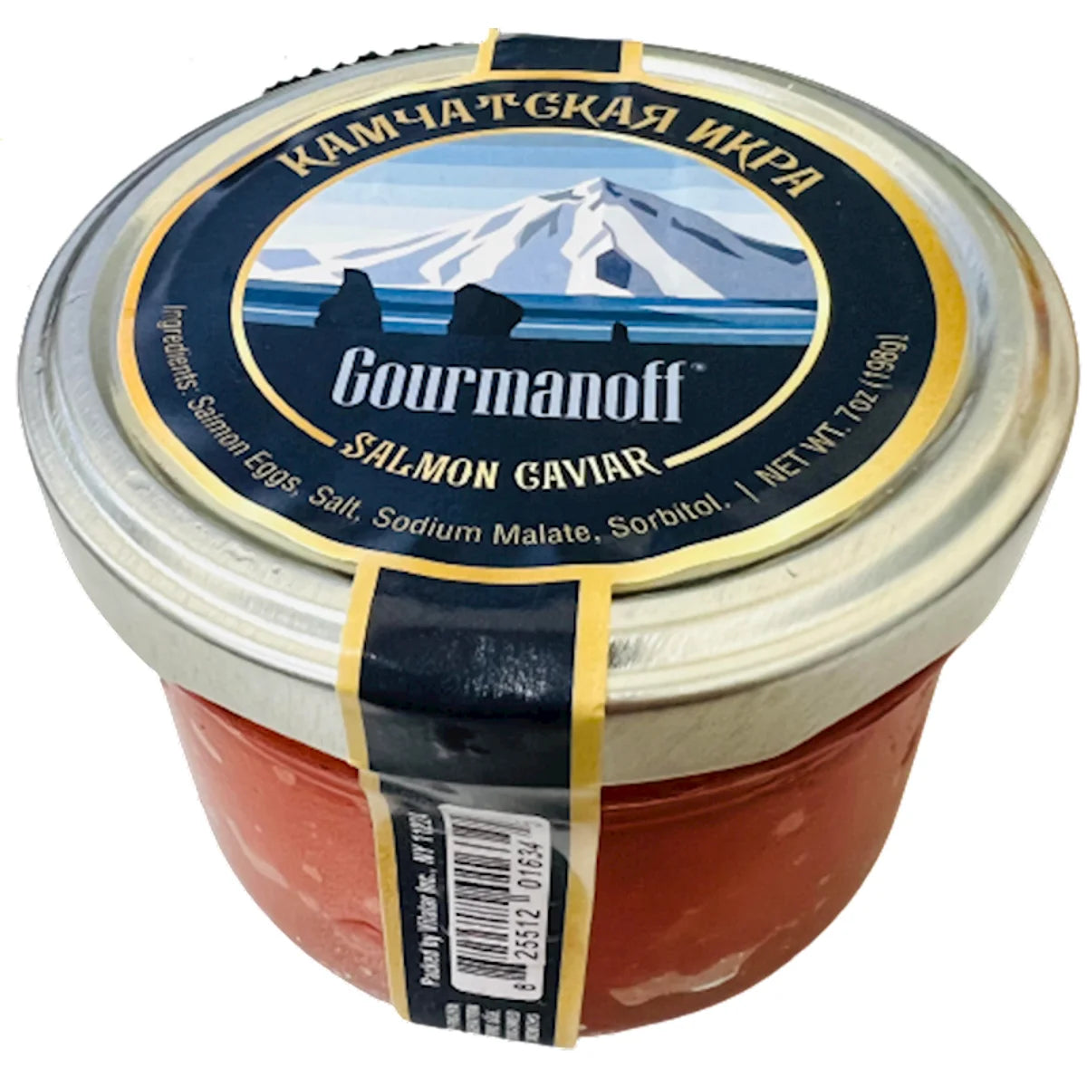 CAVIAR RED KAMCHATSKAYA 1/198GR GLASS GOURMANOFF NC207(30)