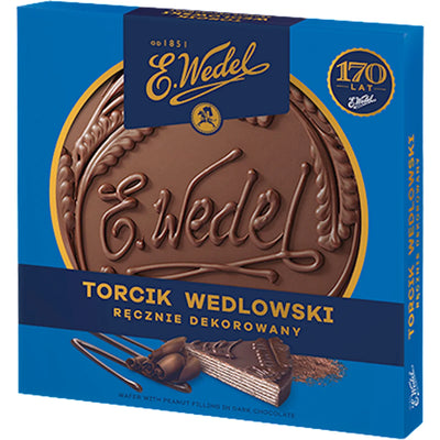CAKE WAFFLE TORCIK WEDLOWSKI HAND DECORATED 12/250GR E.WEDEL POLAND N0903WE6363