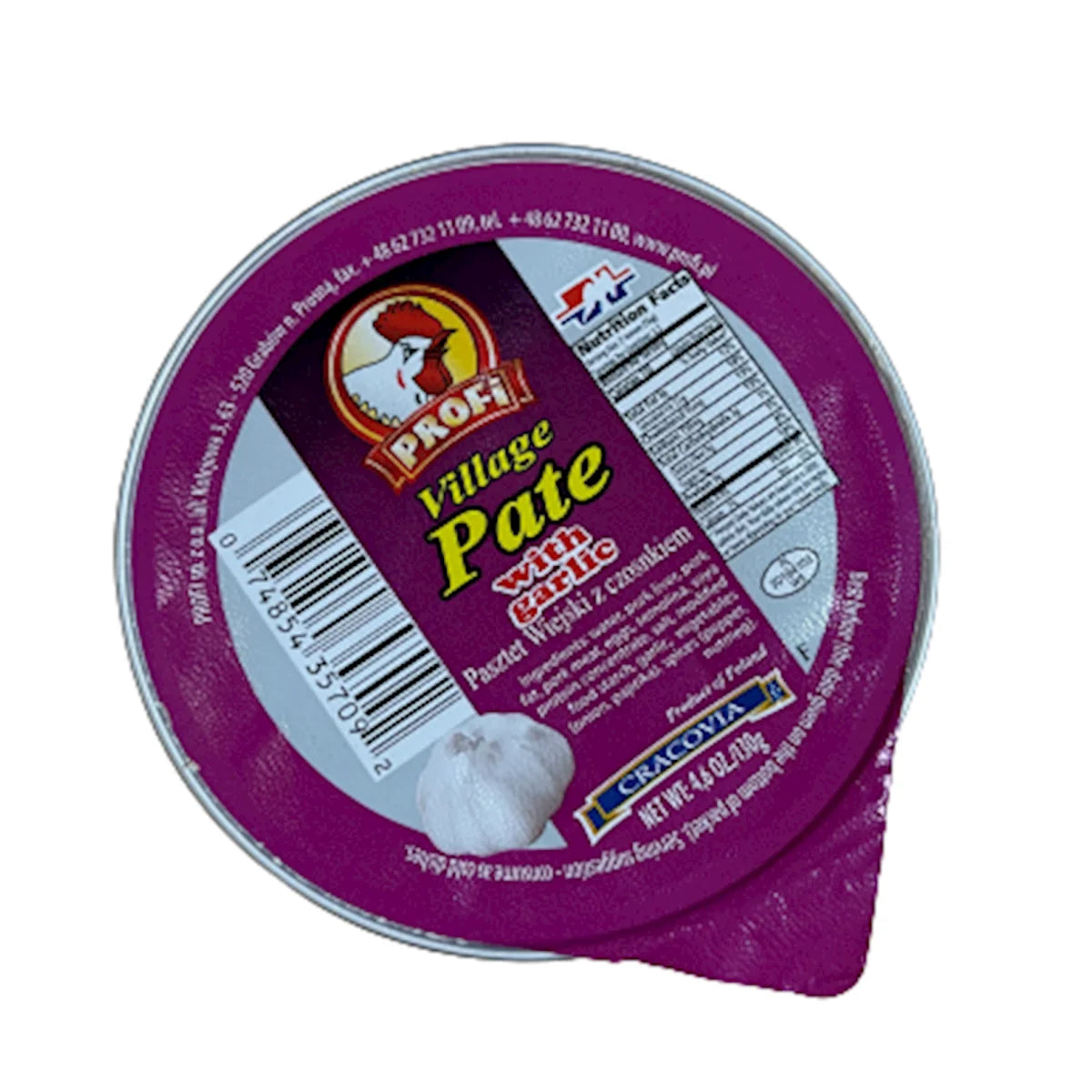 PATE VILLAGE W/GARLIC 12/130GR PROFI N061J/116(6)
