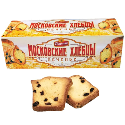 COOKIES MOSKOVSKIE KHLEBTSI 20/200GR SPARTAK N8545