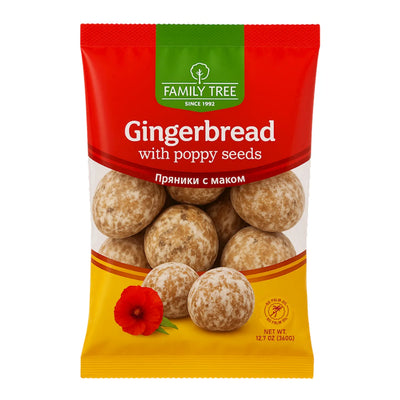 GINGERBREAD W/POPPY SEEDS 10/360GR FAMILY TREE N15