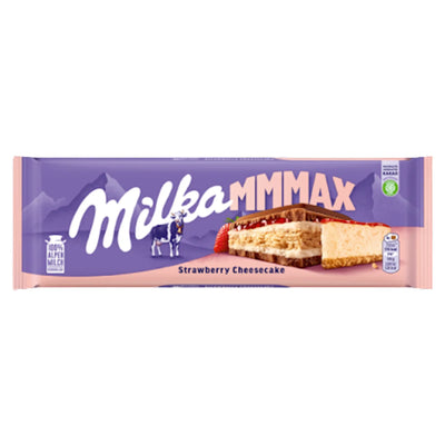 CHOCOLATE BAR MMMAX STRAWBERRY CHEESECAKE 12/300GR MILKA AUSTRIA N4256635