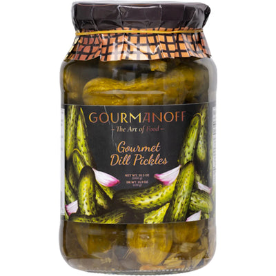 PICKLES DILL PREMIUM CAUCASIAN STYLE 6/1L GOURMANOFF N90