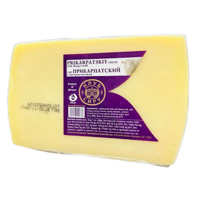CHEESE PRIKARPATSKIY WITH SHEEP'S MILK CHUNK 1/1LB CHEESE CLUB UKRAINE N42273