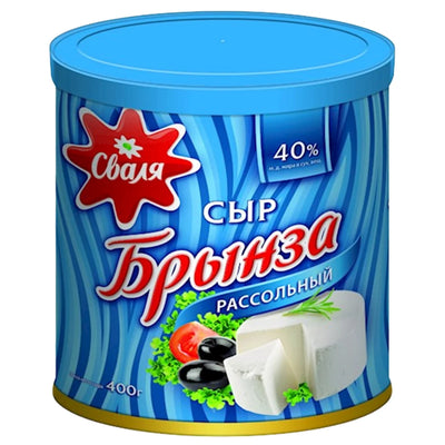 FETA WHITE CHEESE IN BRINE 40% 6/400GR SVALIA  LITHUANIA SV701/48115