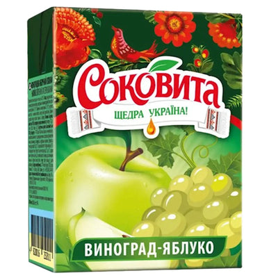 JUICE APPLE&GRAPE 27/0.2L SOKOVITA