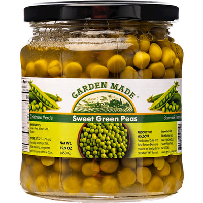 GREEN PEAS SWEET JAR 6/445GR GARDEN MADE N88