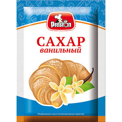 SUGAR VANILLA 40/15GR PRESTON RUSSIA NA33328