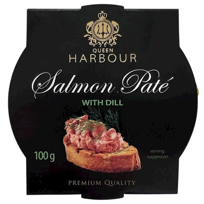 PATE SALMON W/DILL 24/100GR QUEEN HARBOUR