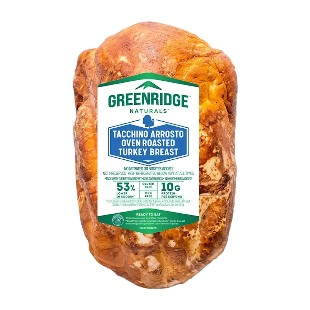 TURKEY BREAST ROASTED 1/10LB GREENRIDGE FARM N1210/90905
203833