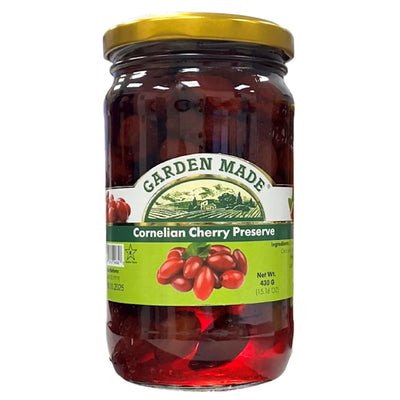 PRESERVES CORNELIAN CHERRY (KIZIL) 12/430GR GARDEN MADE N30
