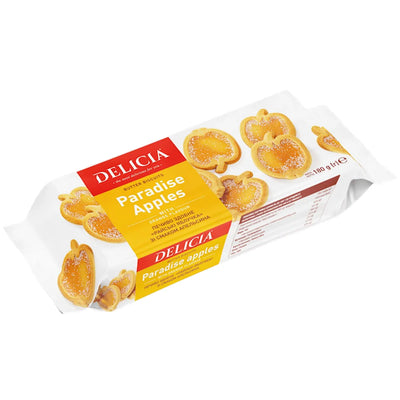 BISCUITS BUTTER W/ORANGE FLAVOR PARADISE APPLES 12/180GR DELICIA