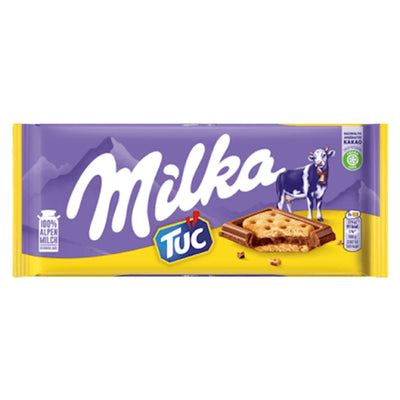 CHOCOLATE BAR MILK TUC W/BUSCUIT 18/87GR MILKA GERMANY N4043385