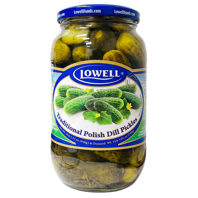 PICKLES W/DILL TRADITIONAL POLISH 12/943GR LOWELL N0201LF7183