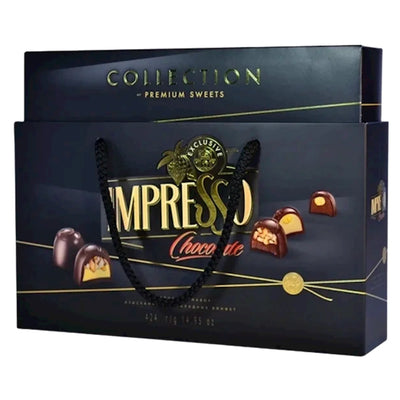 CANDIES BOXED IMPRESSO BLACK ASSORTY 4/424GR SPARTAK N11060