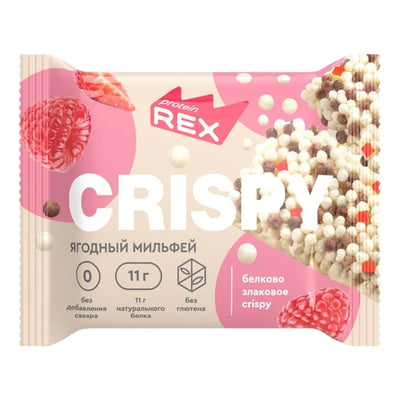 CRISPBREAD PROTEIN CEREAL BERRY MILLE-FEUILLE 12/55GR PROTEIN REX
