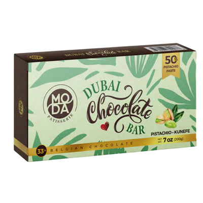CHOCOLATE BAR DUBAI W/PISTACHIO&KATAIFI 6/200GR MODA N310101