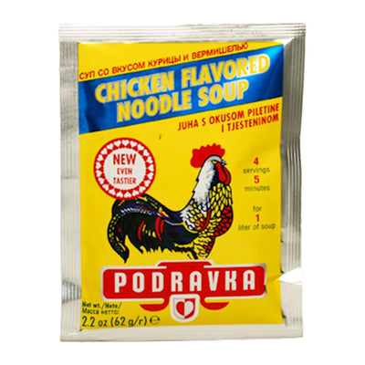 SOUP CHICKEN NOODLE DRY 35/62GR PODRAVKA N01001A